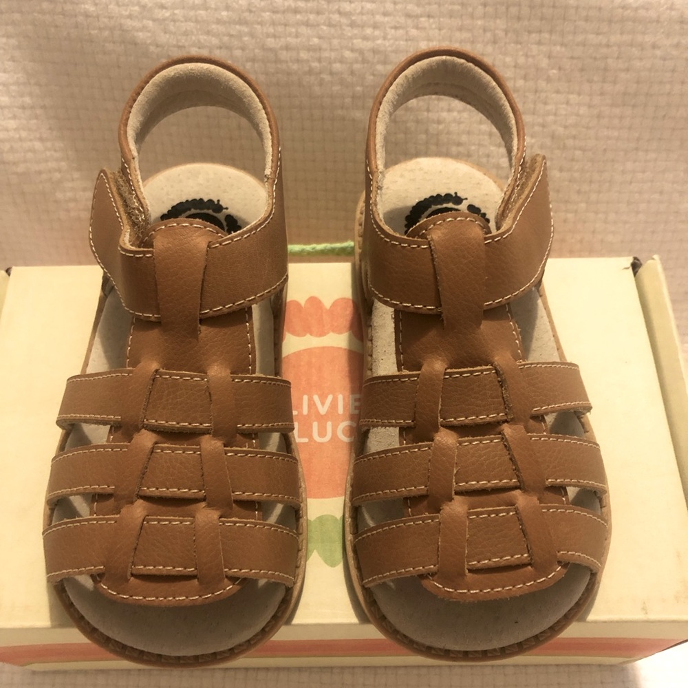 Livie and Luca leather size 10 caramel “FINN” Sandals